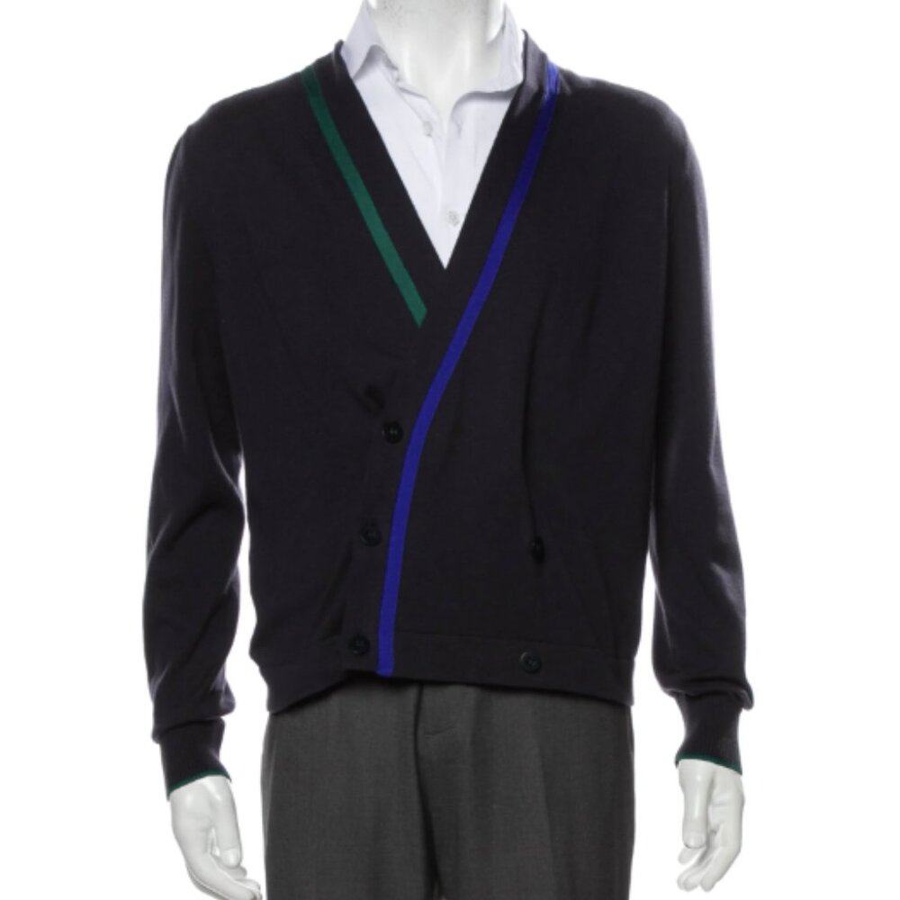 Cruciani Double-Breasted Colorblock Cardigan